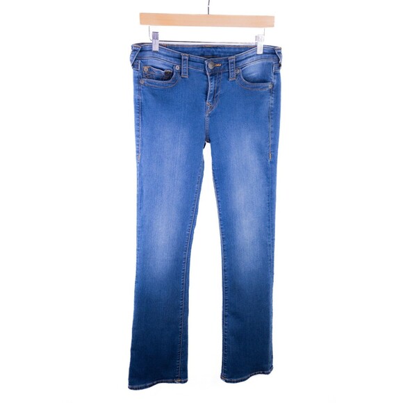 True Religion Becca Mid Rise Bootcut Wash Jeans Women’s 31 x -- Cotton Blend - Picture 2 of 9